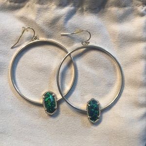 Kendra Scott Elora Earrings in *rare* Emerald Opal